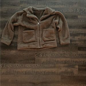 Source Unknown Brown Fleece Jacket
